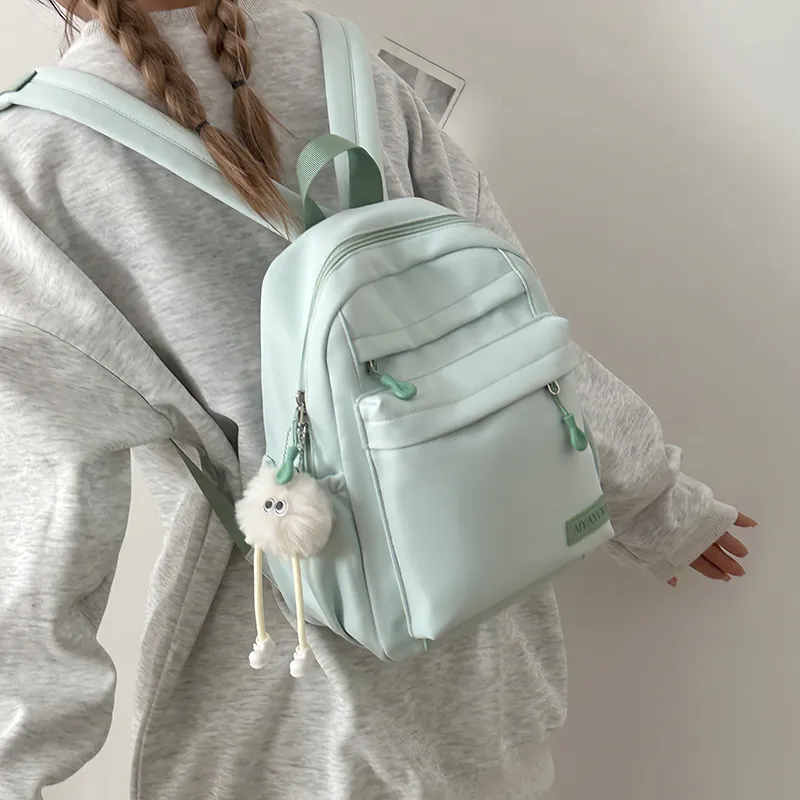 GOBLIN SHARKS 1759 Nylon Backpack Regular Unisex White/Black/Pink/Blue/Yellow/Green-31