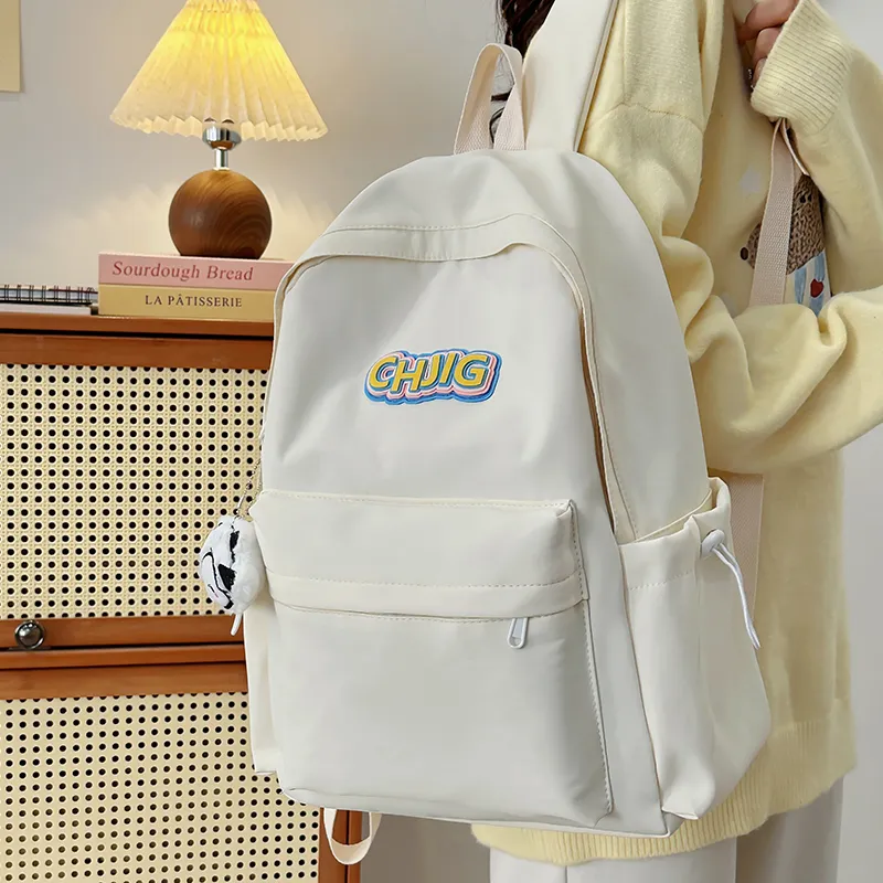 GOBLIN SHARKS 1759 Nylon Backpack Regular Unisex Black/White/Yellow/Pink/Blue-3