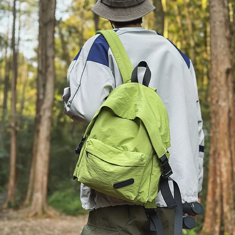 GOBLIN SHARKS 1759 Nylon Backpack Tubas Unisex White/Black/Green/Red-14