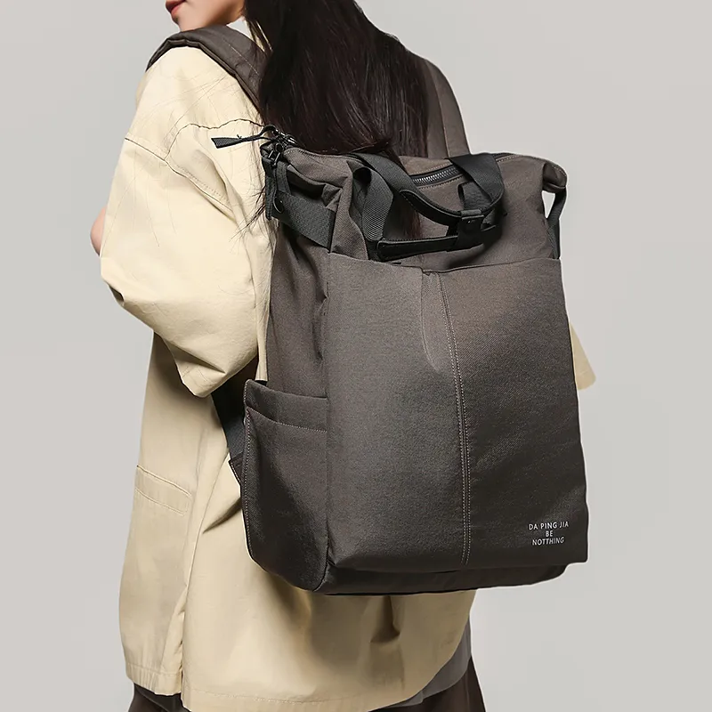 GOBLIN SHARKS 1759 Nylon Backpack Regular Unisex Black/Gray-10