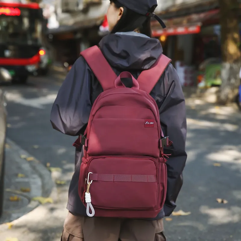 GOBLIN SHARKS 1759 Nylon Backpack Unisex White/Black/Blue/Green/Red-20