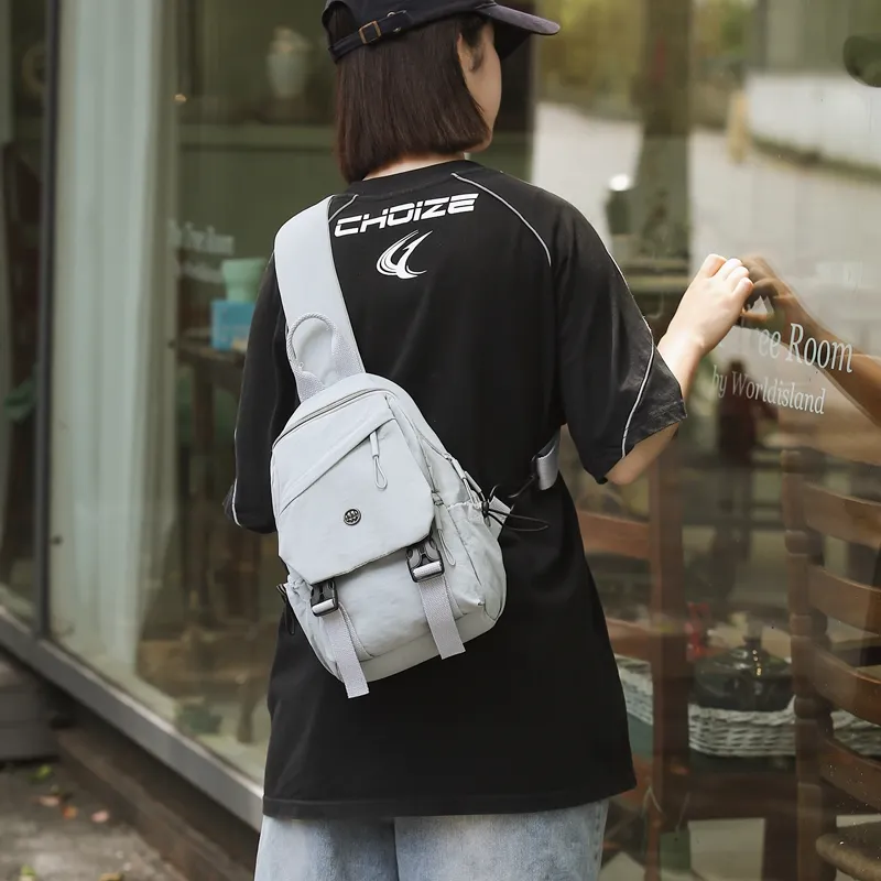 GOBLIN SHARKS 1759 Nylon Backpack Regular Unisex Gray/Black/Khaki/Green-21