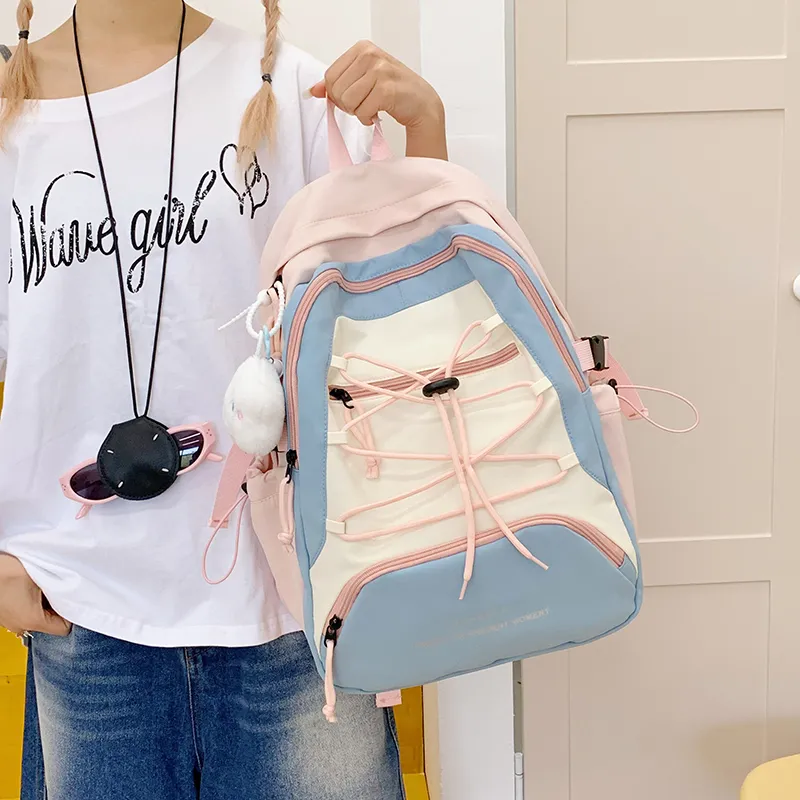 GOBLIN SHARKS 1759 Nylon Fabric Backpack Regular Unisex Multicolor-29