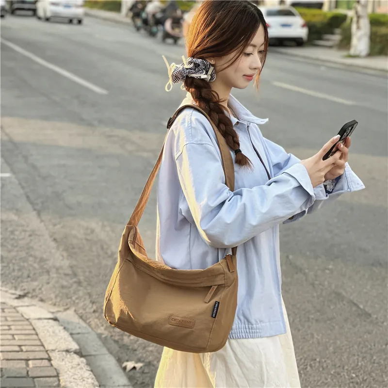 GOBLIN SHARKS 1759 Nylon Messenger Bag, Shoulder Bag, Crossbody Bag Regular Unisex Multicolor-18