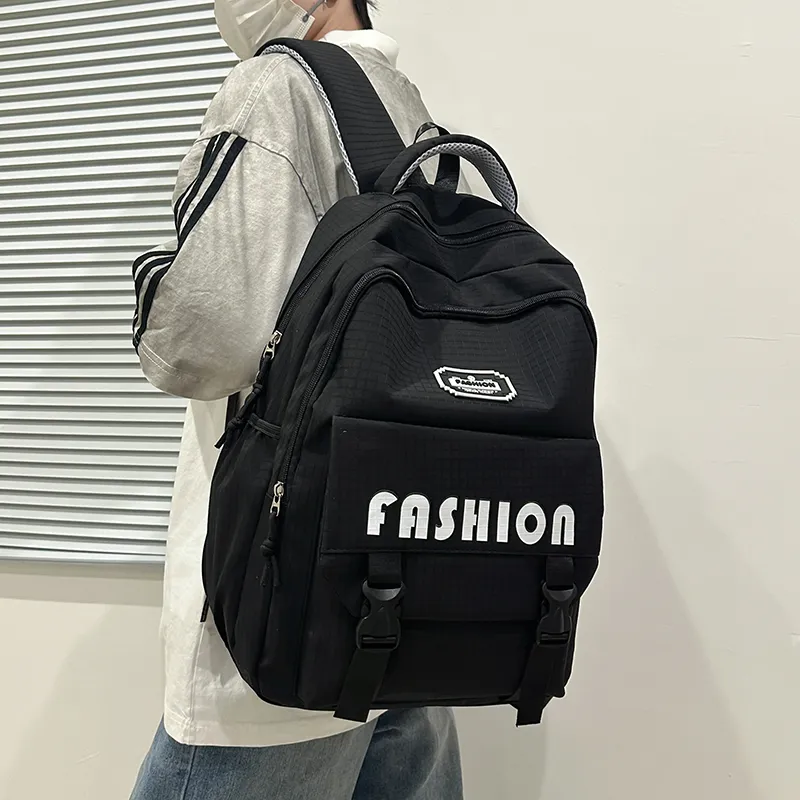 GOBLIN SHARKS 1759 Nylon Backpack Regular Unisex White/Red/Black/Gray/Brown-16