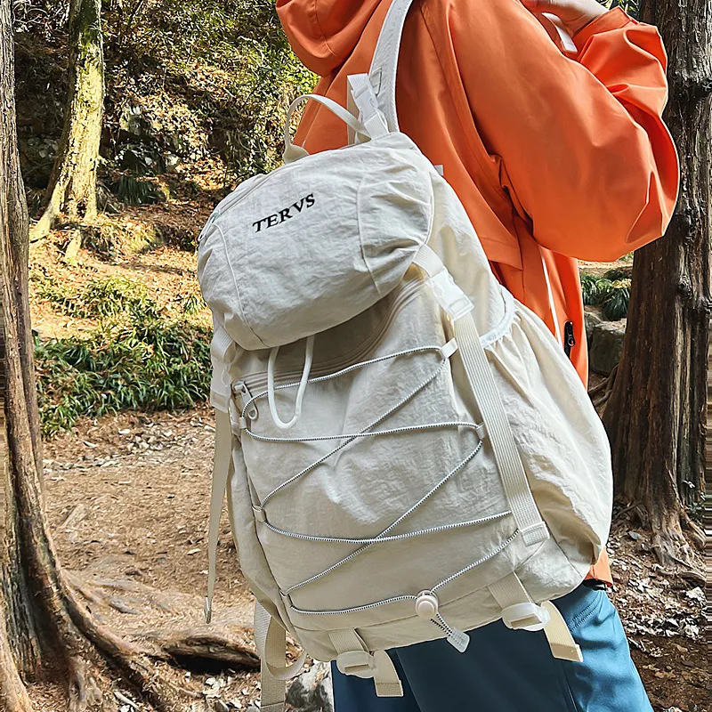 GOBLIN SHARKS 1759 Nylon Backpack Regular Unisex Orange/White/Black/Blue/Green-10