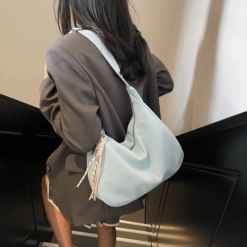 GOBLIN SHARKS 1759 PU Shoulder Bag Crossbody Bag Regular Women's Ecru/Black/Blue/Yellow/Pink-14