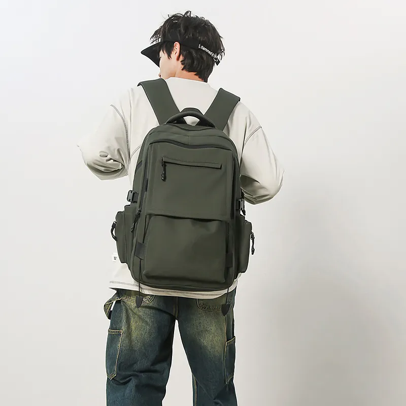 GOBLIN SHARKS 1759 Membrana Dermalis Backpack Regular Unisex Black/Green/Gray-12