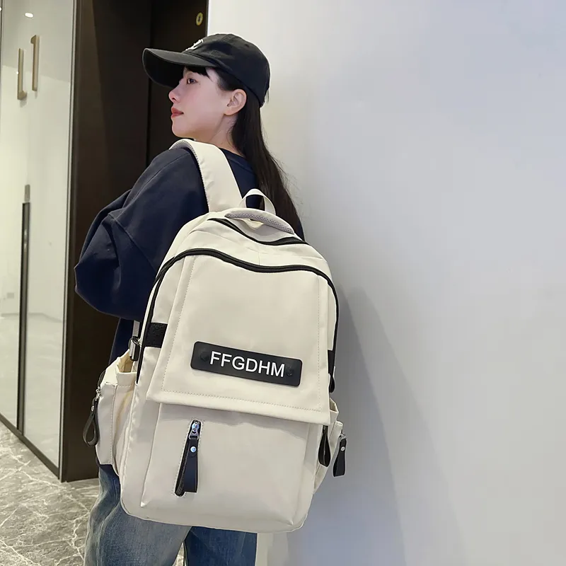 GOBLIN SHARKS 1759 Nylon Backpack Regular Unisex Black/White/Red/Light Blue/Dark Blue-14