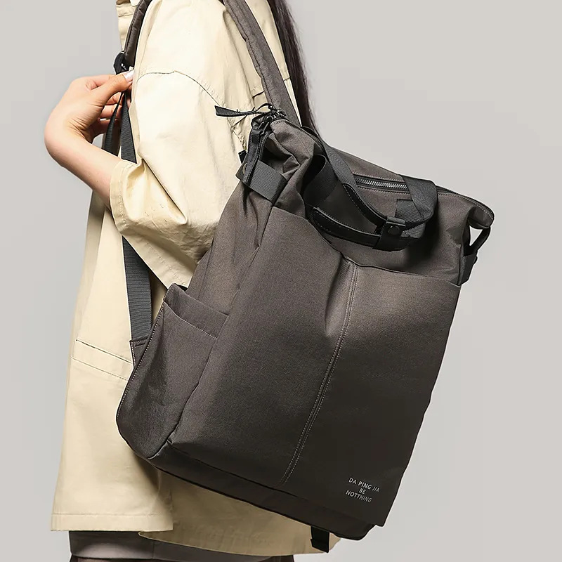 GOBLIN SHARKS 1759 Nylon Backpack Regular Unisex Black/Gray-7