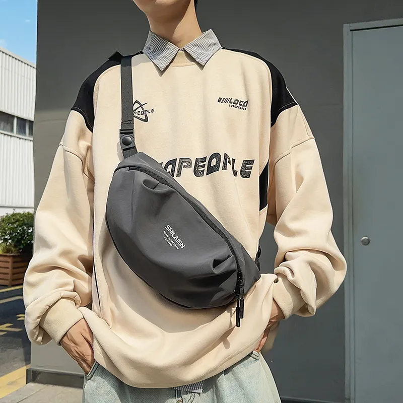 GOBLIN SHARKS 1759 Nylon Sling Bag Regular Unisex White/Black/Orange/Green/Gray-28