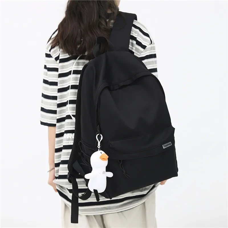 GOBLIN SHARKS 1759 Nylon Backpack Regular Unisex Black/White/Blue/Gray/Khaki/Green-5