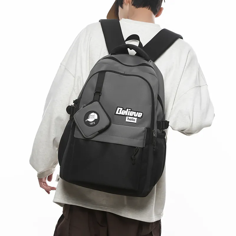GOBLIN SHARKS 1759 Nylon Backpack Regular Unisex Khaki/White/Gray/Black/Green-15