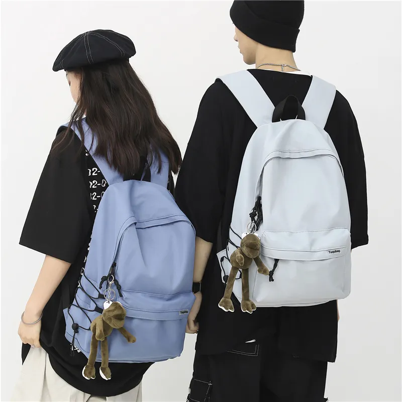 GOBLIN SHARKS 1759 Nylon Backpack Regular Unisex Black/White/Blue/Gray/Khaki/Green-18