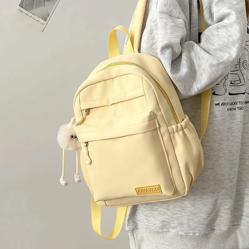 GOBLIN SHARKS 1759 Nylon Backpack Regular Unisex White/Black/Pink/Blue/Yellow/Green-26