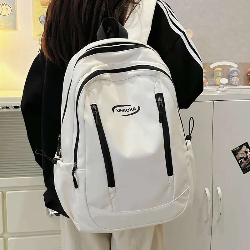 GOBLIN SHARKS 1759 Nylon Backpack Unisex White/pink/blue/black/green-3