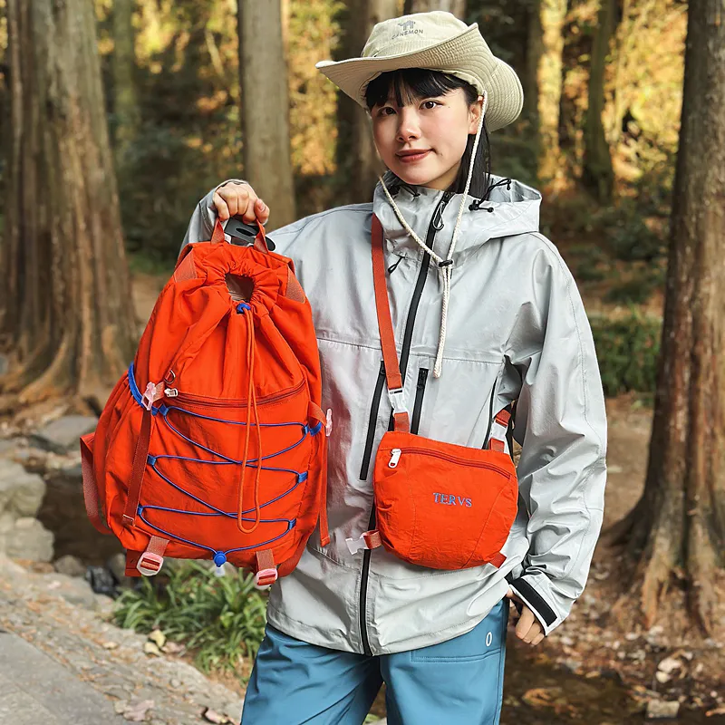 GOBLIN SHARKS 1759 Nylon Backpack Regular Unisex Orange/White/Black/Blue/Green-2