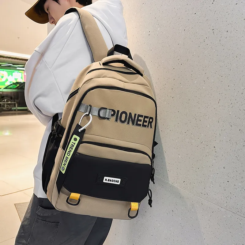 GOBLIN SHARKS 1759 Nylon Backpack Regular Unisex Black/Green/Khaki/Light Gray/Dark Gray-11