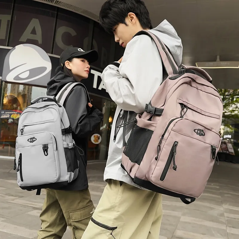 GOBLIN SHARKS 1759 Nylon Backpack Regular Unisex White/Black/Gray/Khaki-20