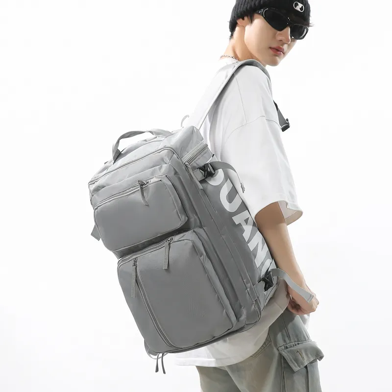 GOBLIN SHARKS 1759 Oxford Patchwork Net Backpack Regular Unisex Multicolor-3