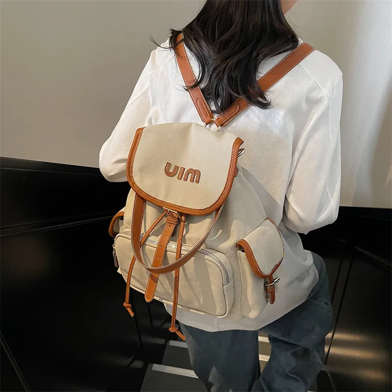 GOBLIN SHARKS 1759 Canvas Dundun Backpack Tubas Women's Multicolor-4