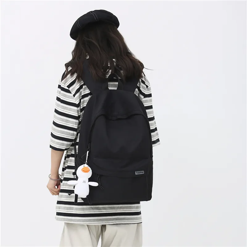 GOBLIN SHARKS 1759 Nylon Backpack Regular Unisex Black/White/Blue/Gray/Khaki/Green-1