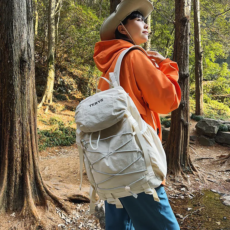 GOBLIN SHARKS 1759 Nylon Backpack Regular Unisex Orange/White/Black/Blue/Green-12