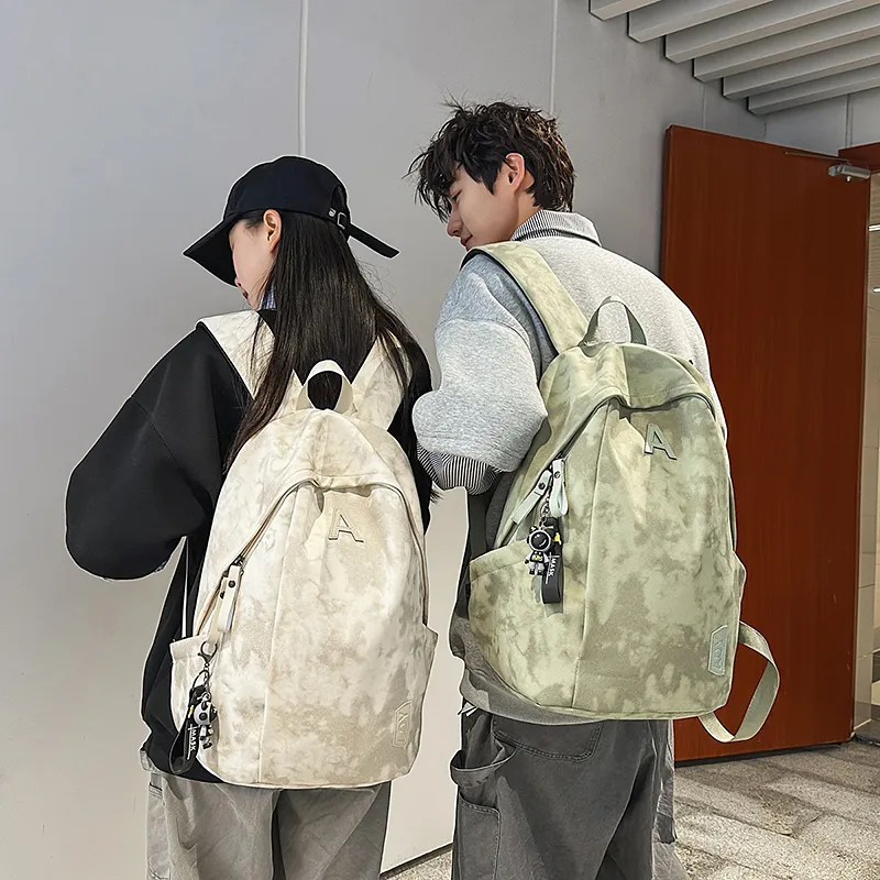 GOBLIN SHARKS 1759 Nylon Backpack Unisex White/Black/Green/Red-18