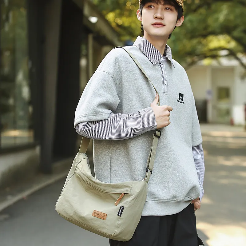 GOBLIN SHARKS 1759 Nylon Messenger Bag, Shoulder Bag, Crossbody Bag Regular Unisex Multicolor-33
