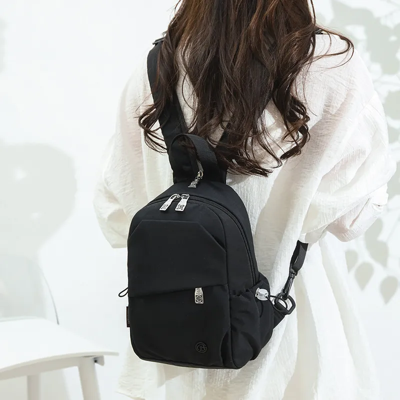 GOBLIN SHARKS 1759 Nylon Fabric Backpack Regular Unisex Green/Black-8
