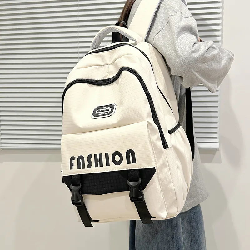 GOBLIN SHARKS 1759 Nylon Backpack Regular Unisex White/Red/Black/Gray/Brown-2
