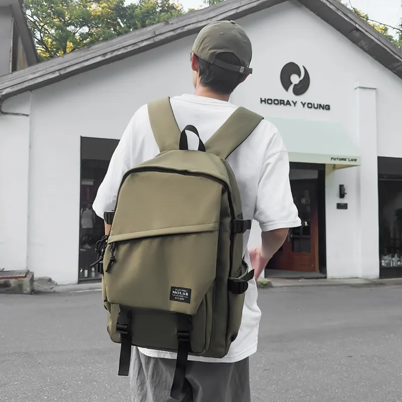 GOBLIN SHARKS 1759 Nylon Backpack Unisex White/Black/Gray/Light Green/Army Green/Red-28