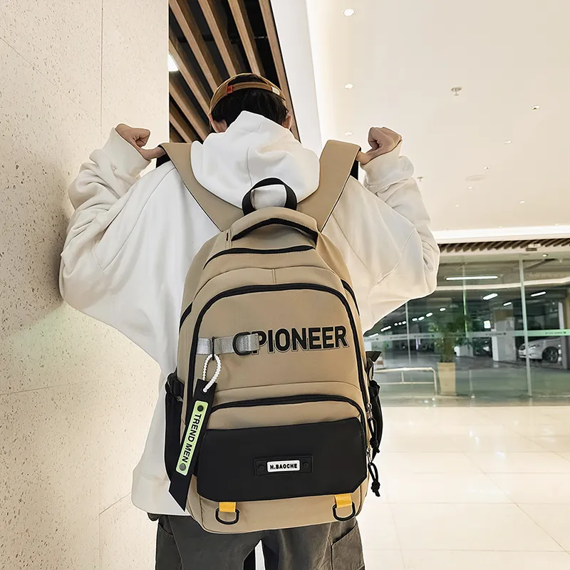 GOBLIN SHARKS 1759 Nylon Backpack Regular Unisex Black/Green/Khaki/Light Gray/Dark Gray-14