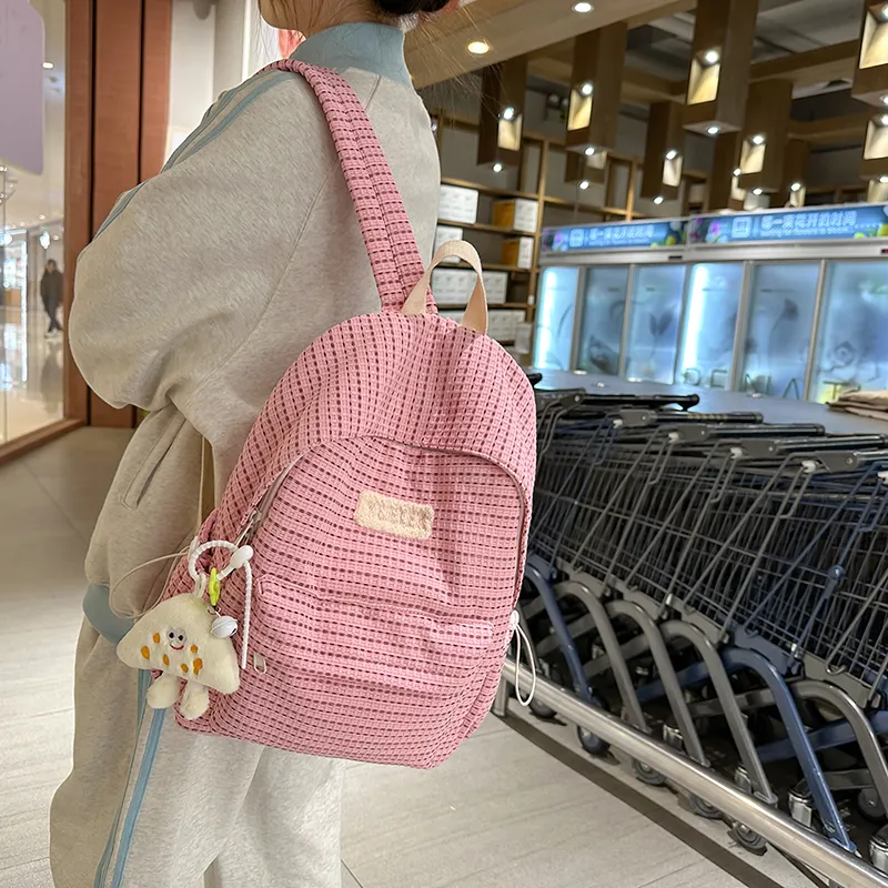 GOBLIN SHARKS 1759 Nylon Backpack Unisex White/Green/Gray/Black/Pink-24