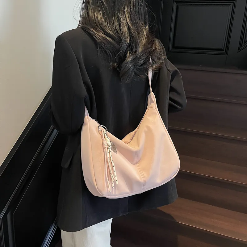 GOBLIN SHARKS 1759 PU Shoulder Bag Crossbody Bag Regular Women's Ecru/Black/Blue/Yellow/Pink-27