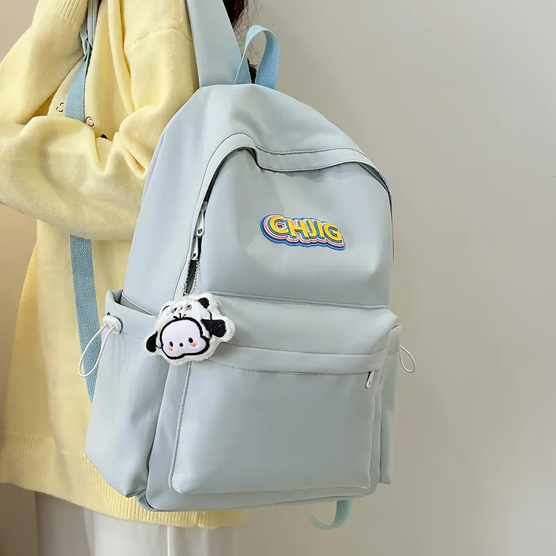 GOBLIN SHARKS 1759 Nylon Backpack Regular Unisex Black/White/Yellow/Pink/Blue-21
