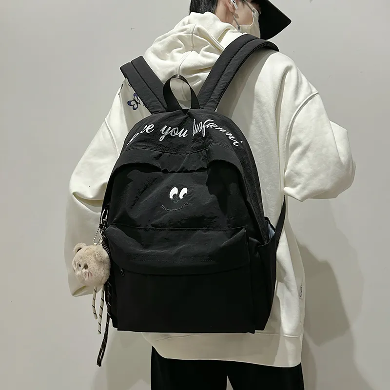 GOBLIN SHARKS 1759 Nylon Backpack Regular Unisex White/Blue/Brown/Black-18