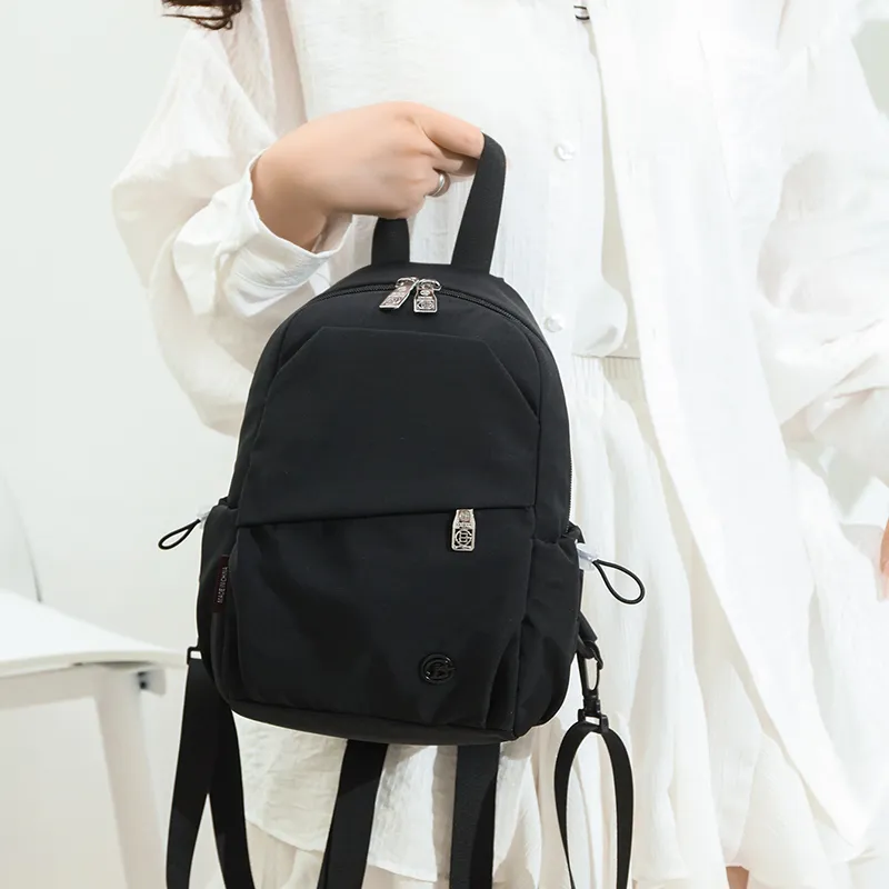 GOBLIN SHARKS 1759 Nylon Fabric Backpack Regular Unisex Green/Black-6