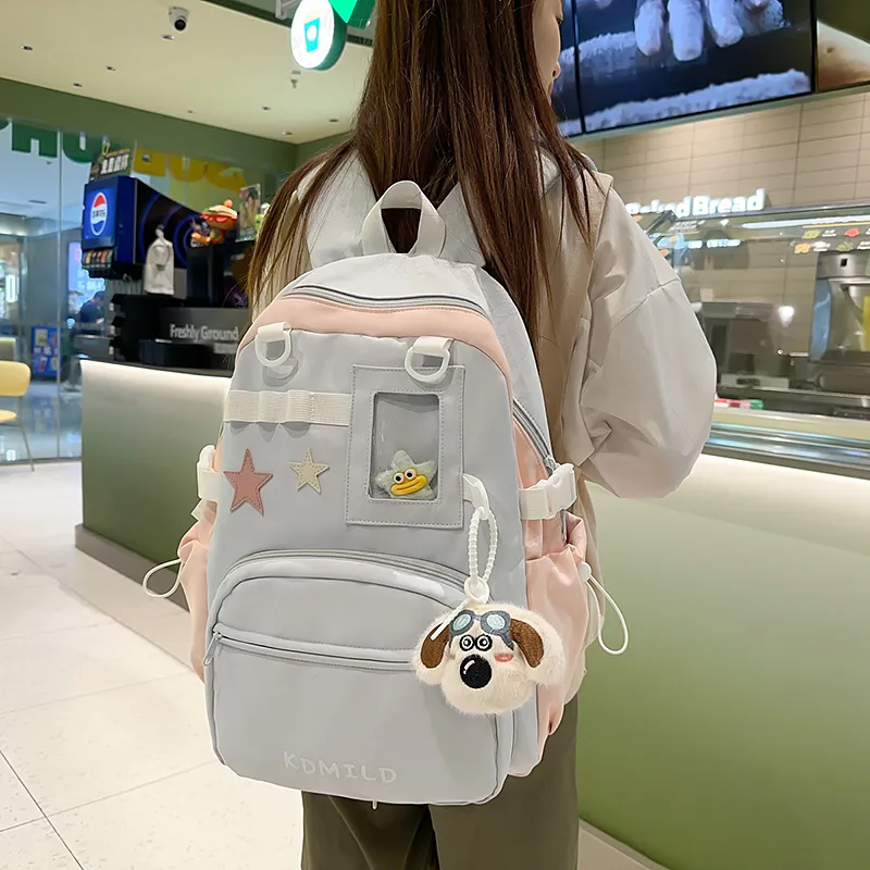 GOBLIN SHARKS 1759 Nylon+PVC Backpack Unisex Multicolor-15
