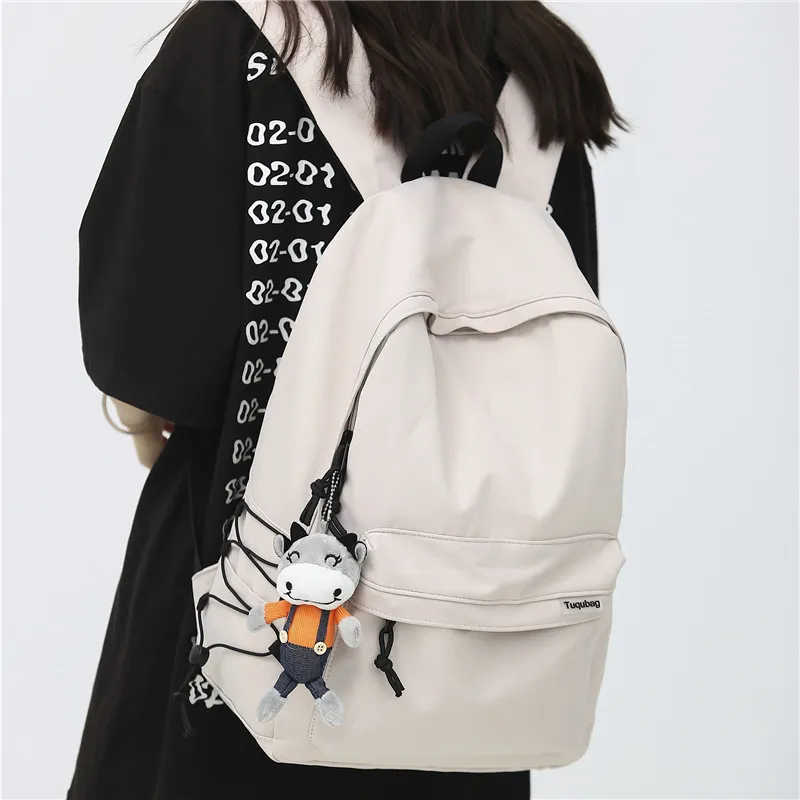 GOBLIN SHARKS 1759 Nylon Backpack Regular Unisex Black/White/Blue/Gray/Khaki/Green-11