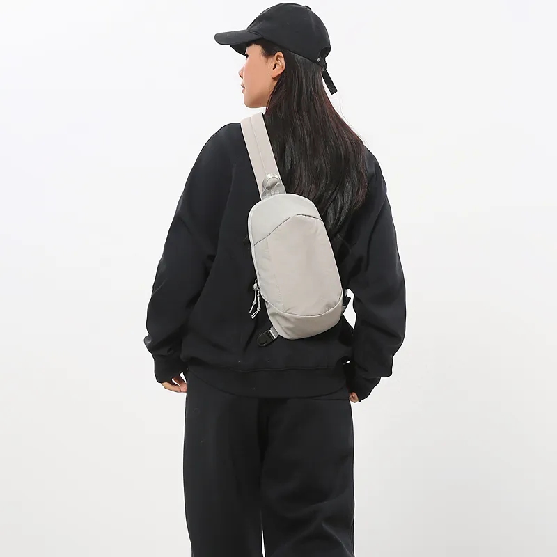GOBLIN SHARKS 1759 Nylon Backpack Sling Bag Regular Unisex Grey/Black/Orange-4