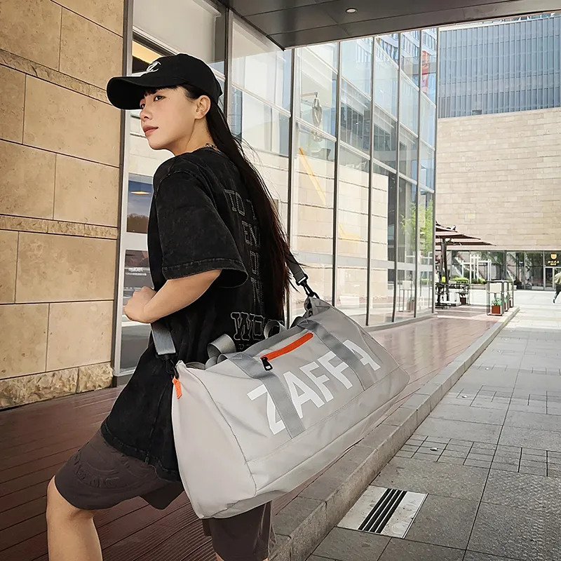 GOBLIN SHARKS 1759 Nylon Travel Bag 30L Unisex Black/Gray-7