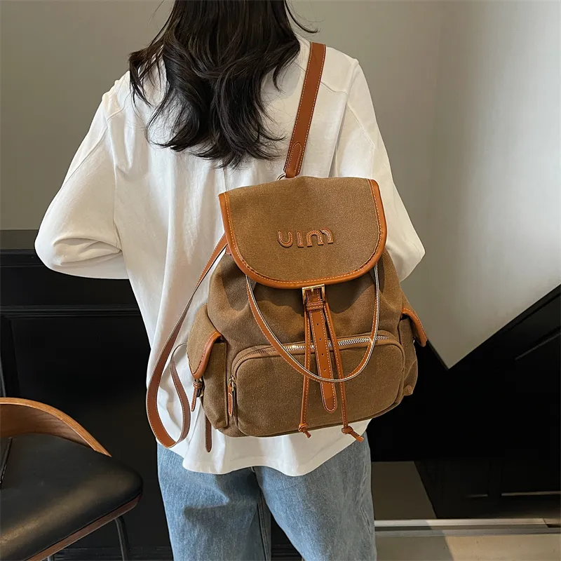 GOBLIN SHARKS 1759 Canvas Dundun Backpack Tubas Women's Multicolor-15