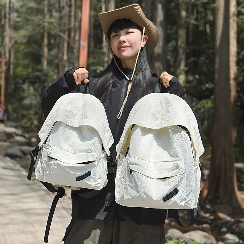 GOBLIN SHARKS 1759 Nylon Backpack Tubas Unisex White/Black/Green/Red-5