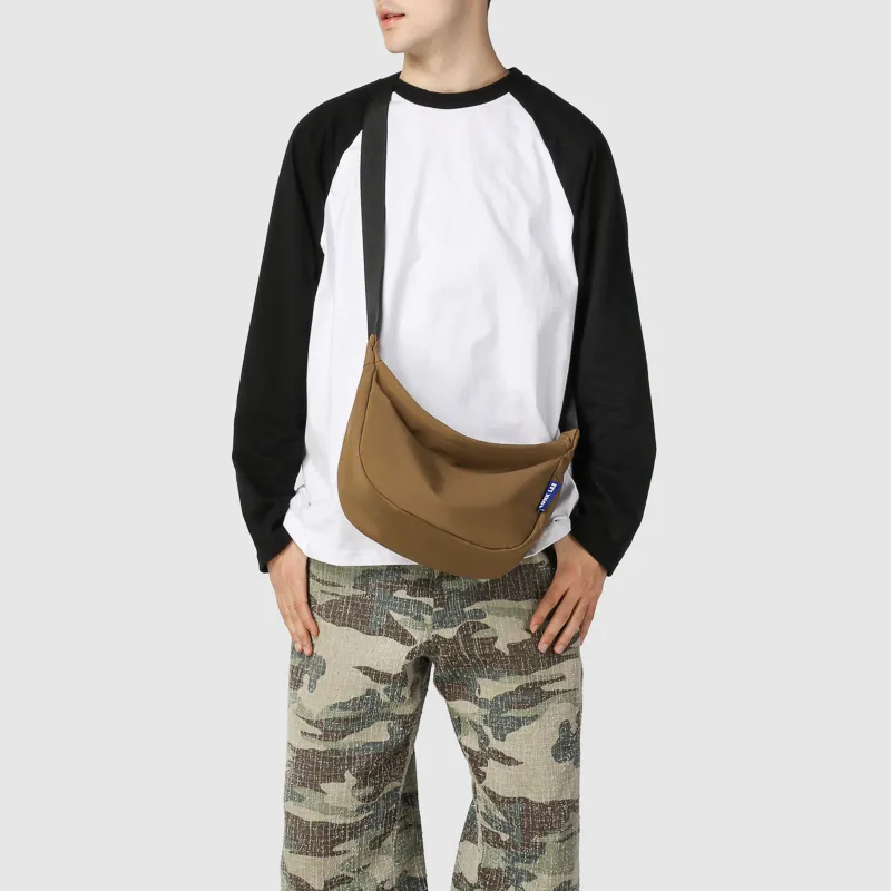 GOBLIN SHARKS 1759 Nylon Crossbody Bag Regular Unisex White/Black/Orange/Brown-26