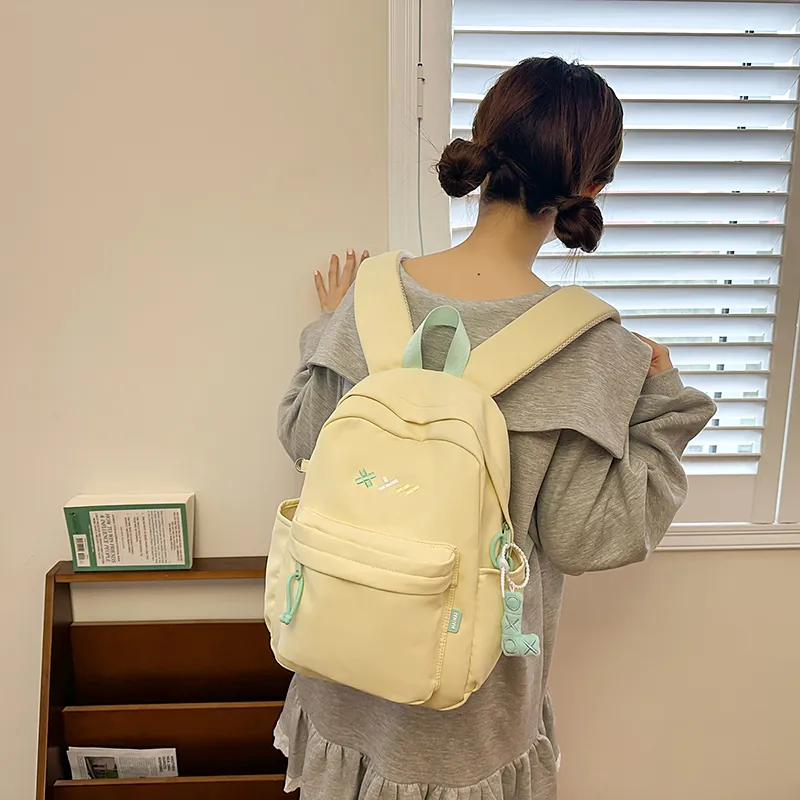 GOBLIN SHARKS 1759 Nylon Backpack Regular Unisex Blue/Black/White/Pink/Yellow/Red-20