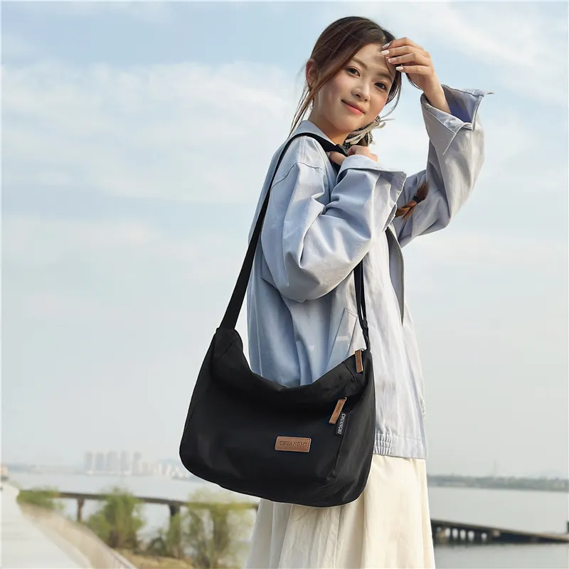 GOBLIN SHARKS 1759 Nylon Messenger Bag, Shoulder Bag, Crossbody Bag Regular Unisex Multicolor-26