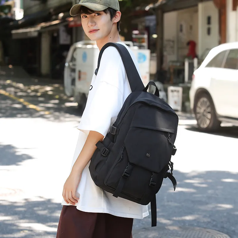 GOBLIN SHARKS 1759 Nylon Backpack Large Size Unisex Gray/Black/Khaki/Green-8
