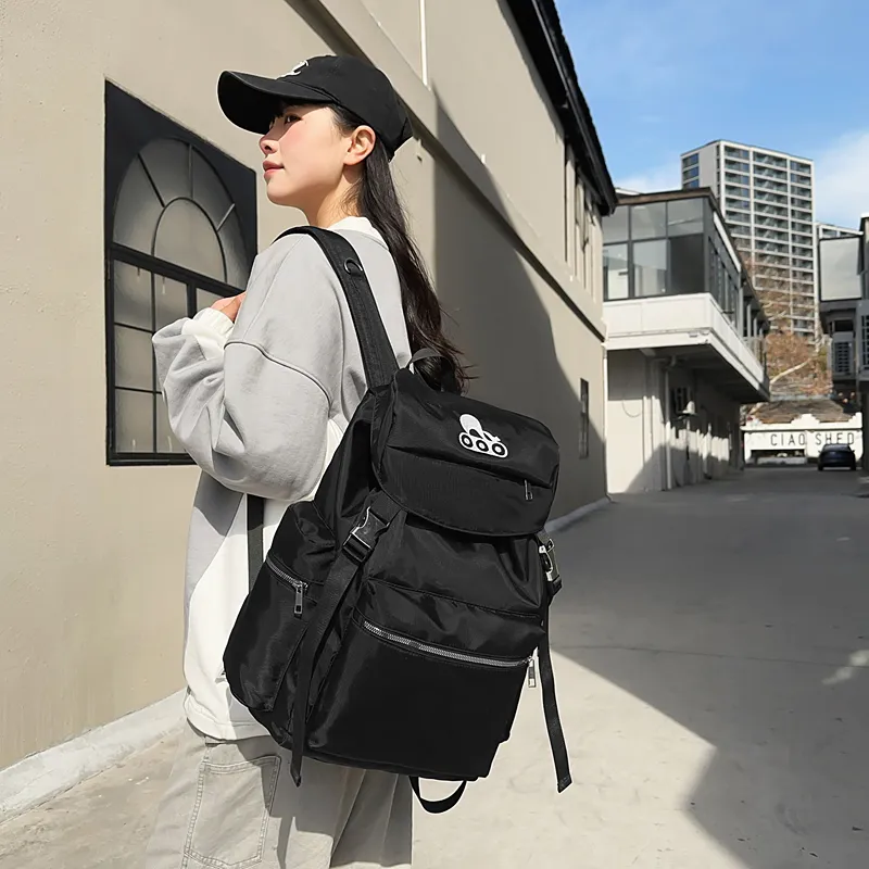 GOBLIN SHARKS 1759 Nylon Backpack Regular Unisex Black-3