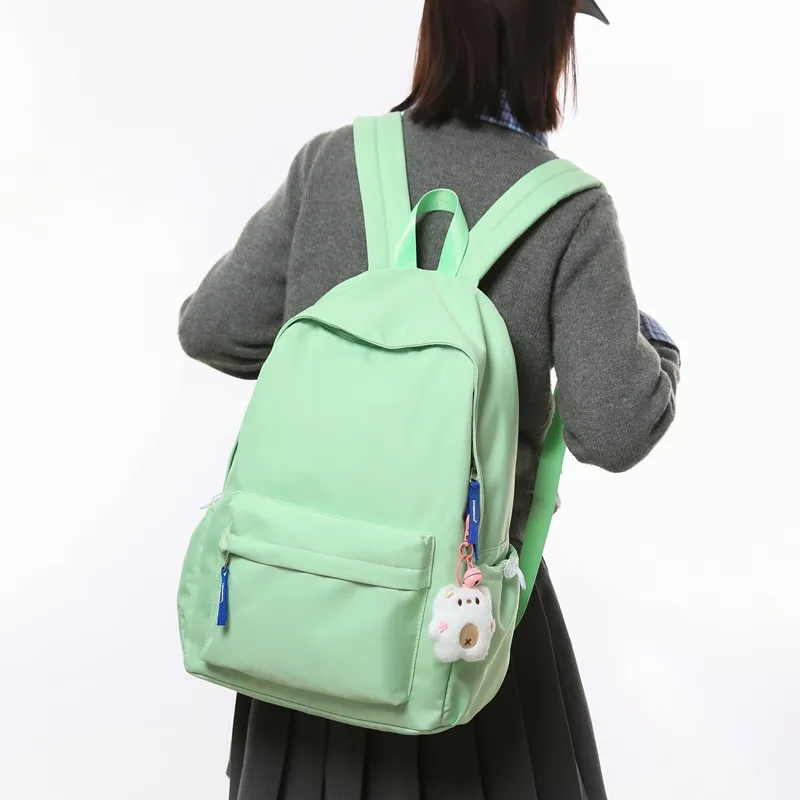 GOBLIN SHARKS 1759 Nylon Backpack Unisex Black/White/Beige Yellow/Green/Blue/Gray-24